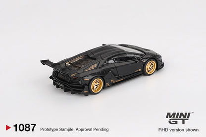 *PRESALE Mini GT #1087 Lamborghini Aventador LB-Works Czarny Mat *PUDEŁKO