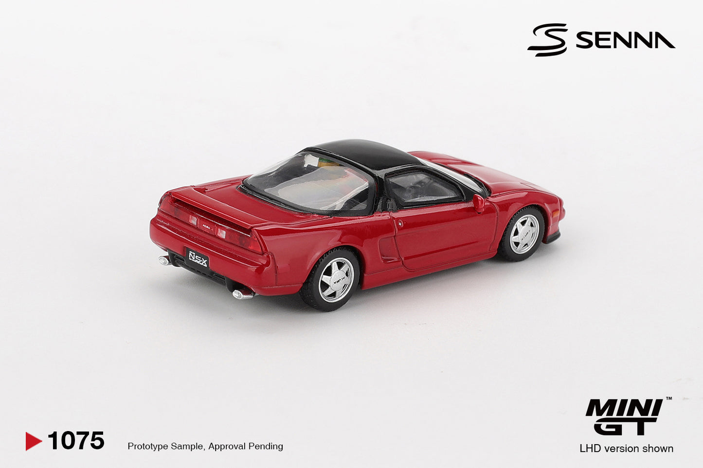 *PRESALE Mini GT #1075 Honda NSX Prototype Ayrton Senna z Figurką Czerwony *PUDEŁKO