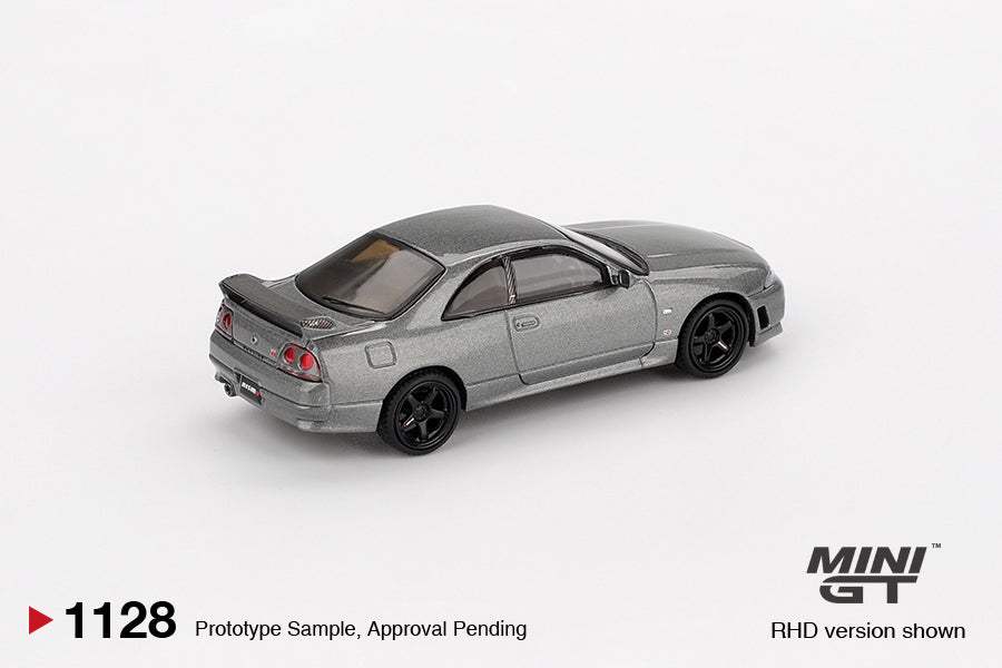 *PRESALE Mini GT #1128 Nissan GT-R R33 Nismo CRS Szary *BLISTER