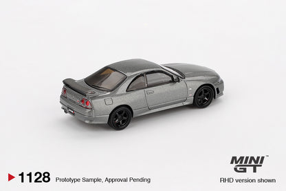 *PRESALE Mini GT #1128 Nissan GT-R R33 Nismo CRS Szary *BLISTER