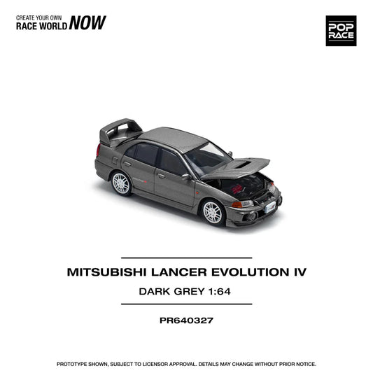 PopRace Mitsubishi Lancer Evo IV Szary